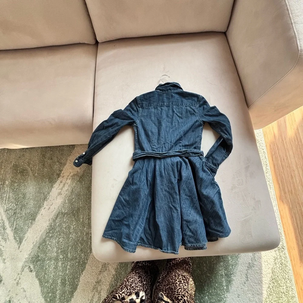 Ralph Lauren Blue Denim Kids Casual Dress